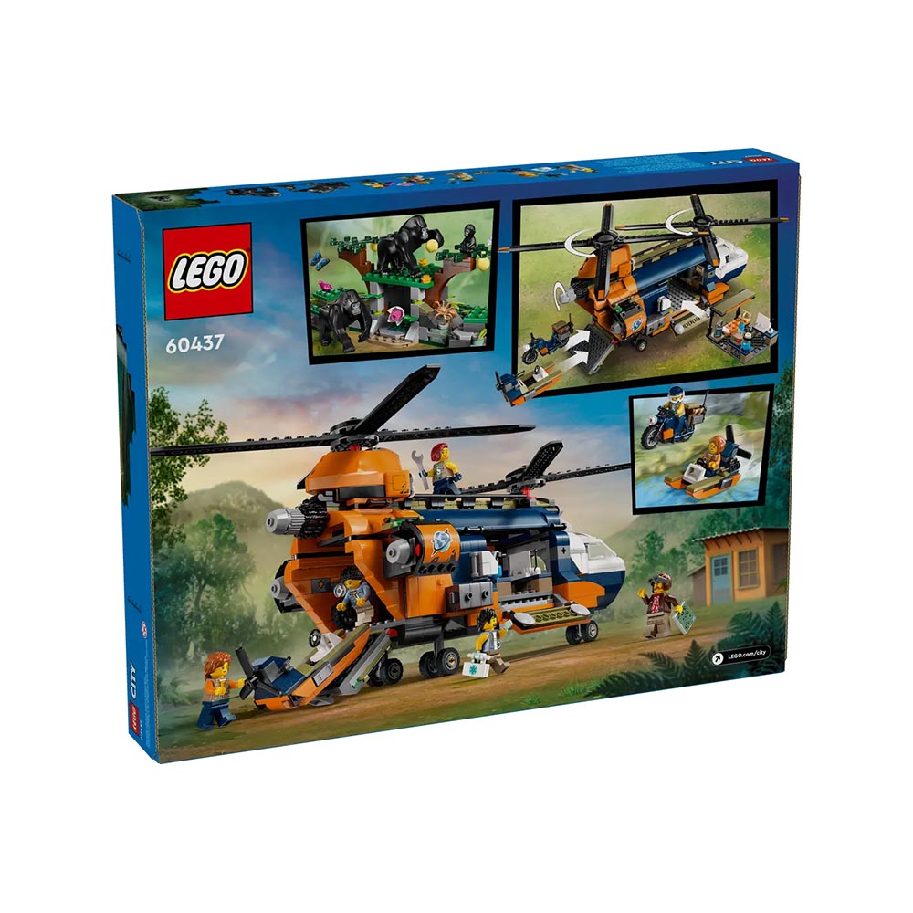 ADORE LEGO LSC60437 JUNGLE E HELİCOPTER AT BASE CAMP