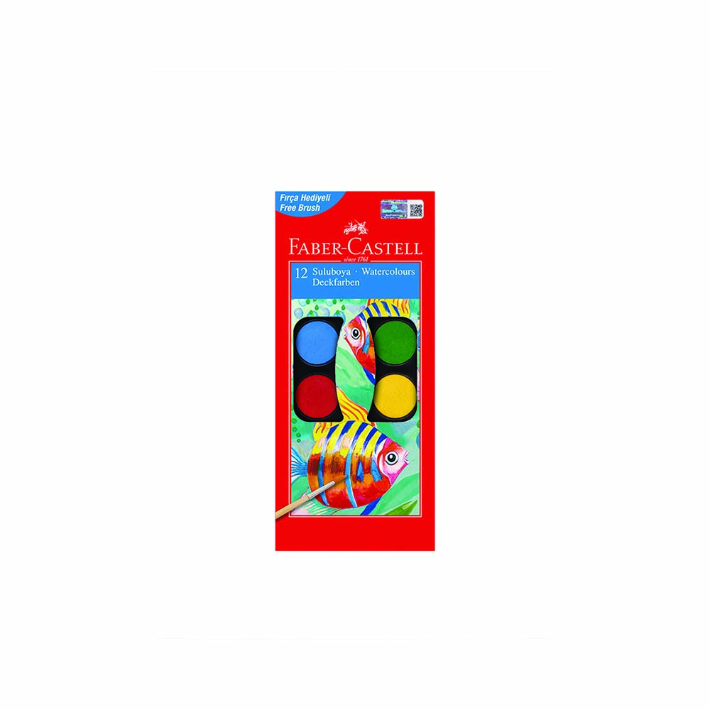Faber Castell 125011 Küçük Boy 12'li Sulu Boya