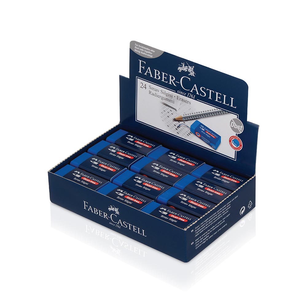Faber-Castell 187170 Dust Free 24'lü Sınav Silgisi