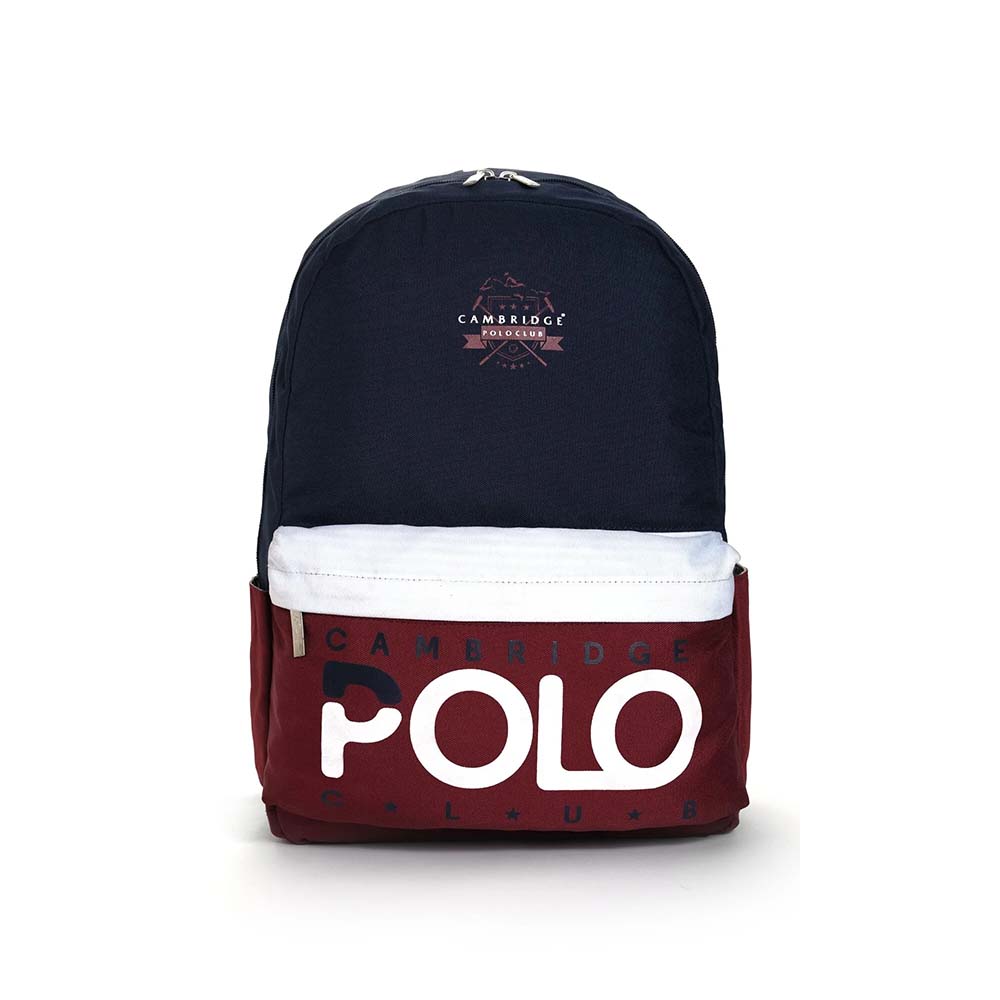 Cambridge Polo Club Preppy Tek Bölme Sırt Çantası Lacivert