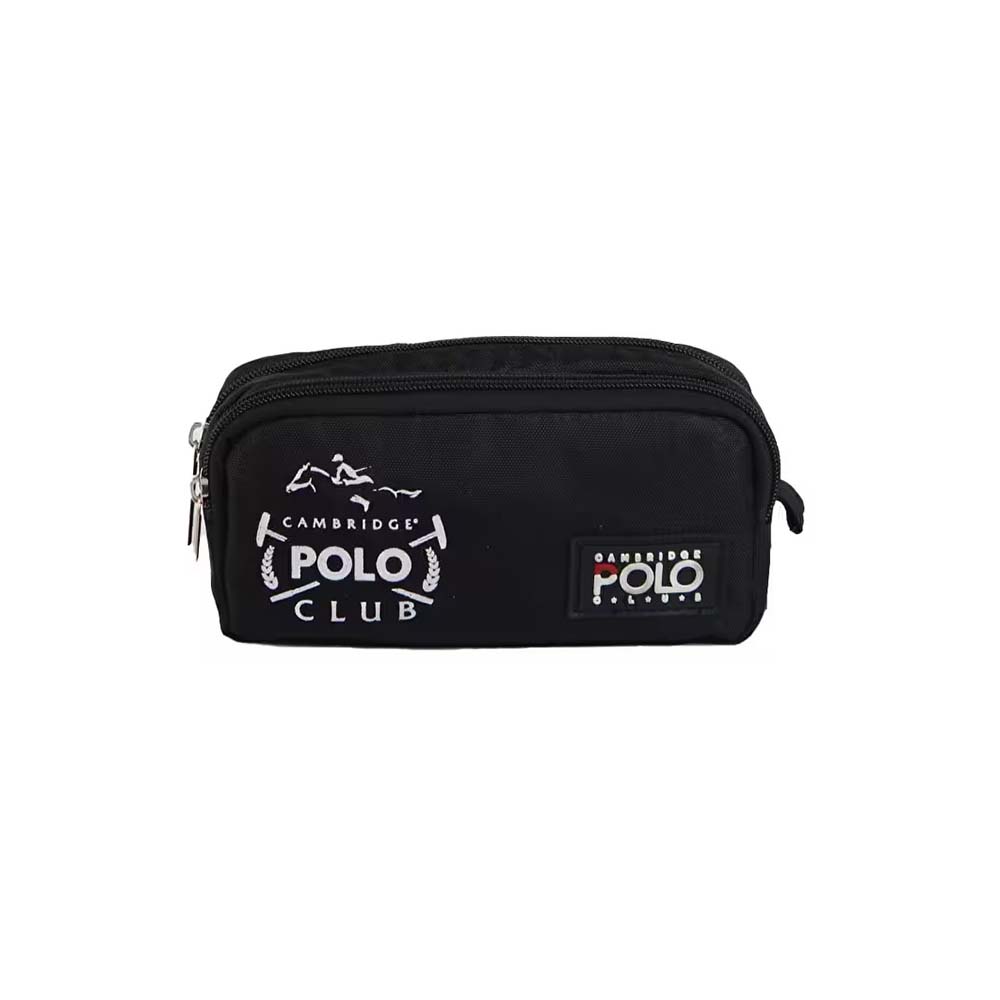 Cambridge Polo Club Urban Kalem Çantası İki Bölme Siyah