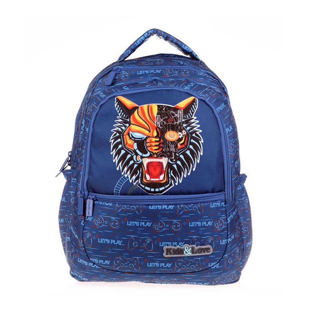 Kaukko Kids Love Sırt Çantası Square Tiger L5122