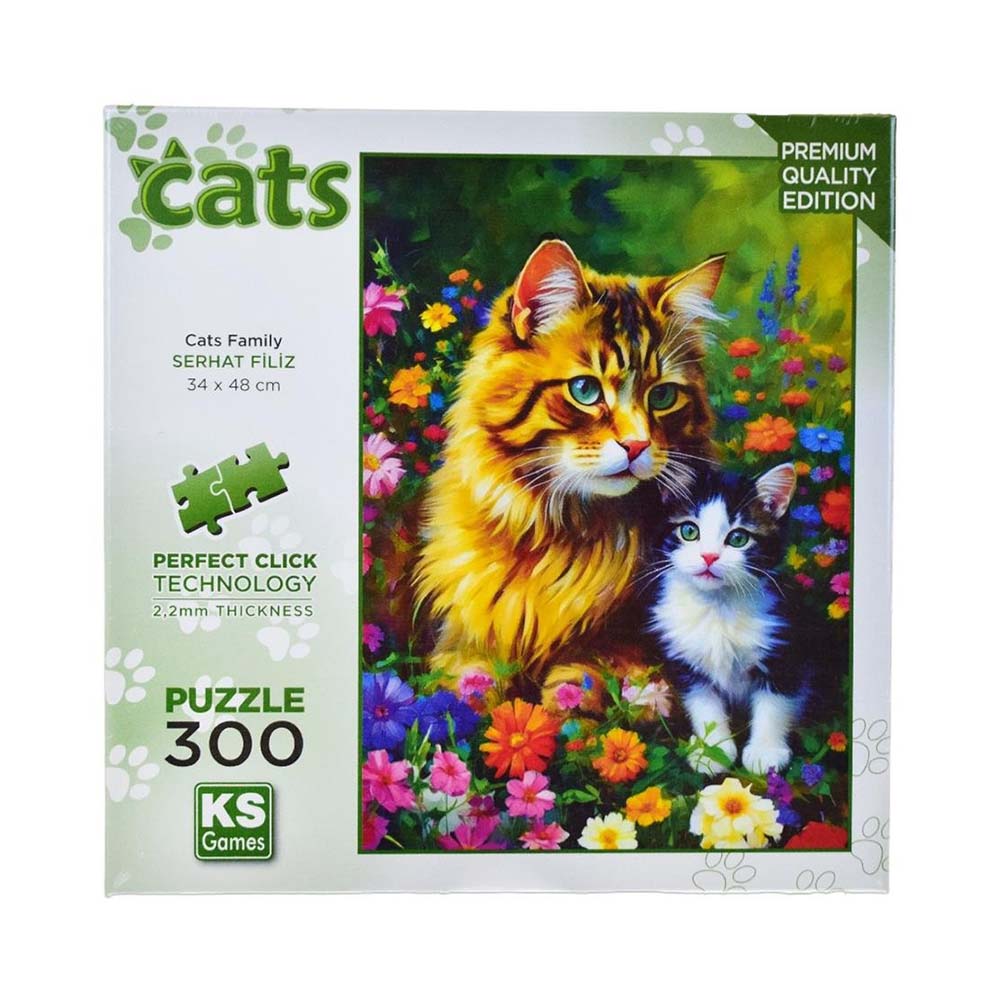 ONUR 19257 PUZZLE 300 PRÇ CATS FAMILY