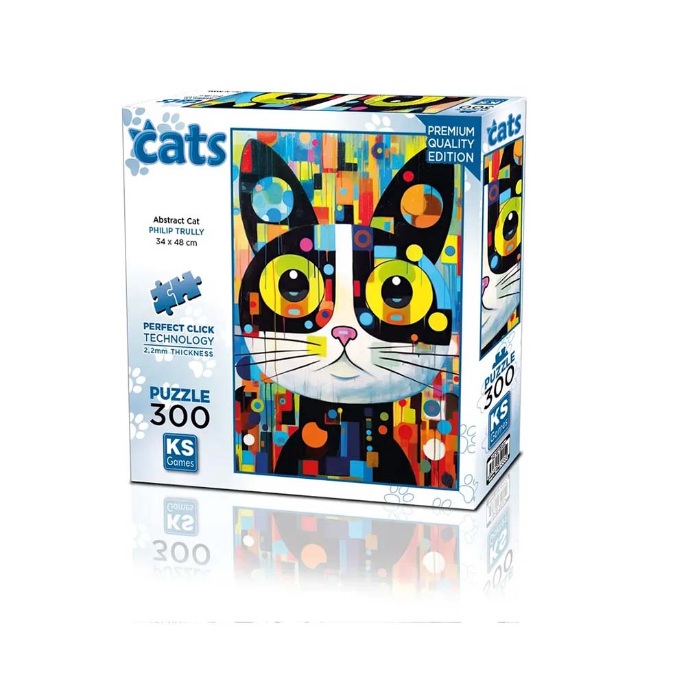 ONUR 19262 PUZZLE 300 PRÇ ABSTRACT CAT