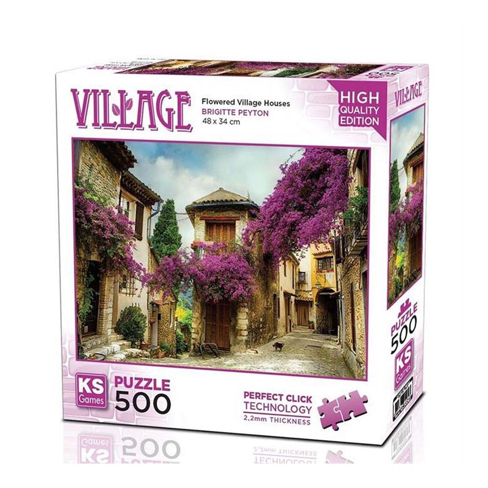 ONUR 20062 PUZZLE 500 FLOWERED VİLLAGE HOUSES