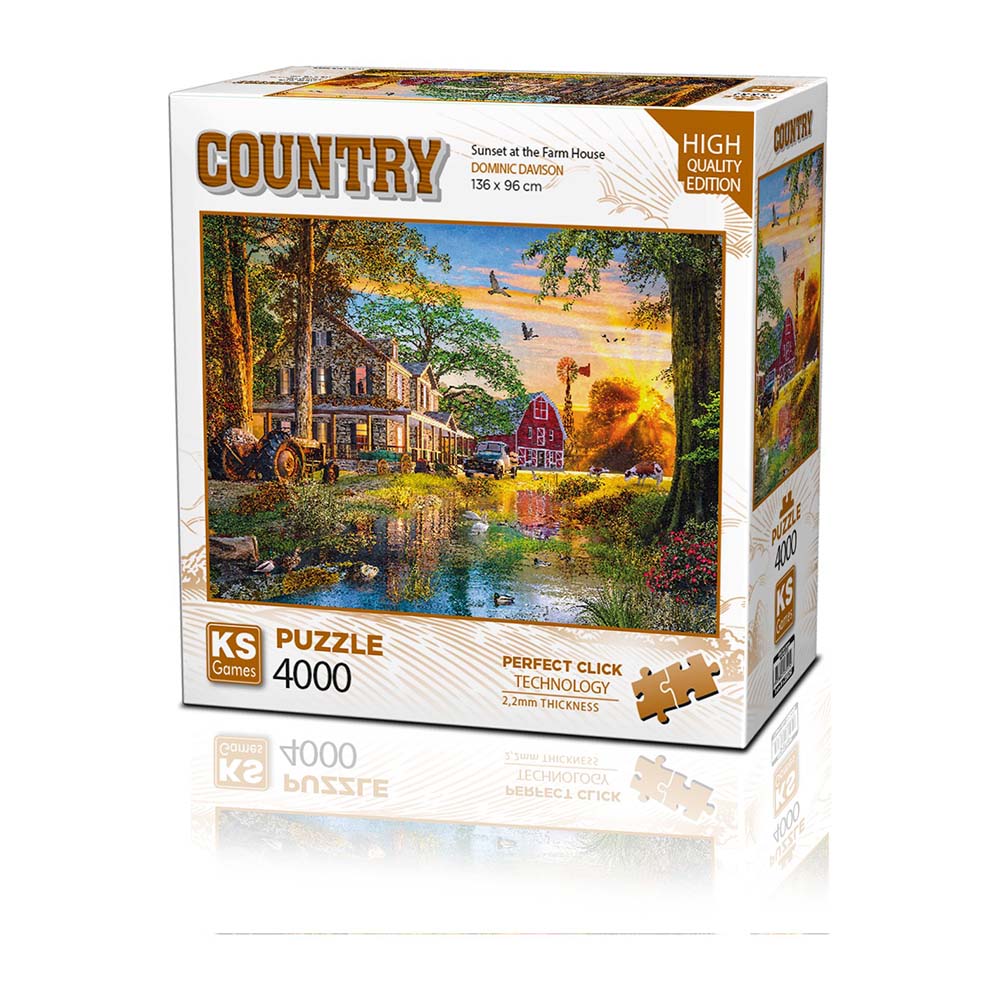 ONUR 23505 PUZZLE 4000 SUNSET AT THE FARM HOUSE