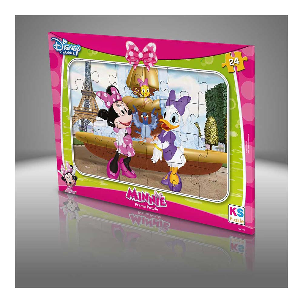 ONUR MIN704 PUZZLE 24PRÇ MINNIE MOUSE FRAME