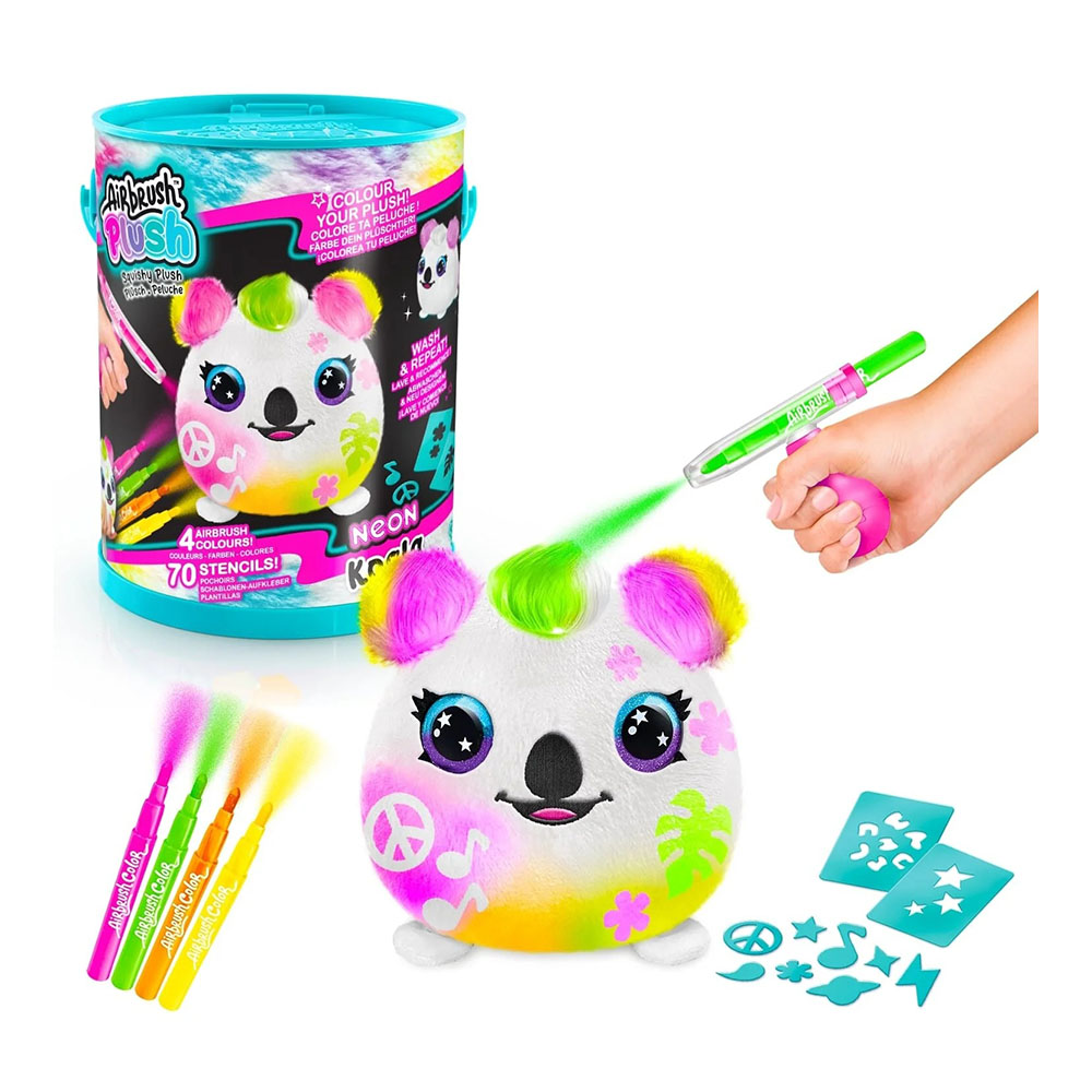 MEGA CNLIR022 AIRBRUSH PLUSH PELUŞ NEON SQUISH PALS BOYA KUTUSU