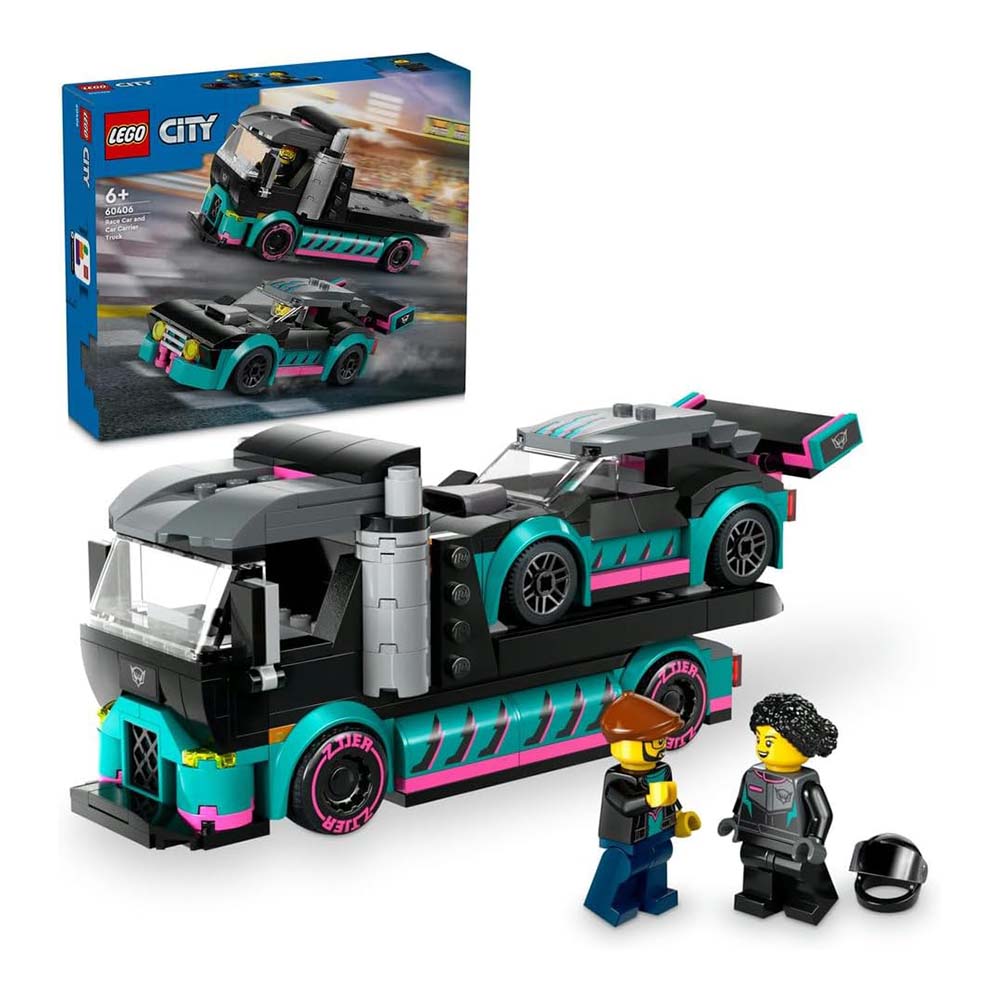 ADORE LEGO LSC60406 RACE CAR W CAR CARİER TRUCK