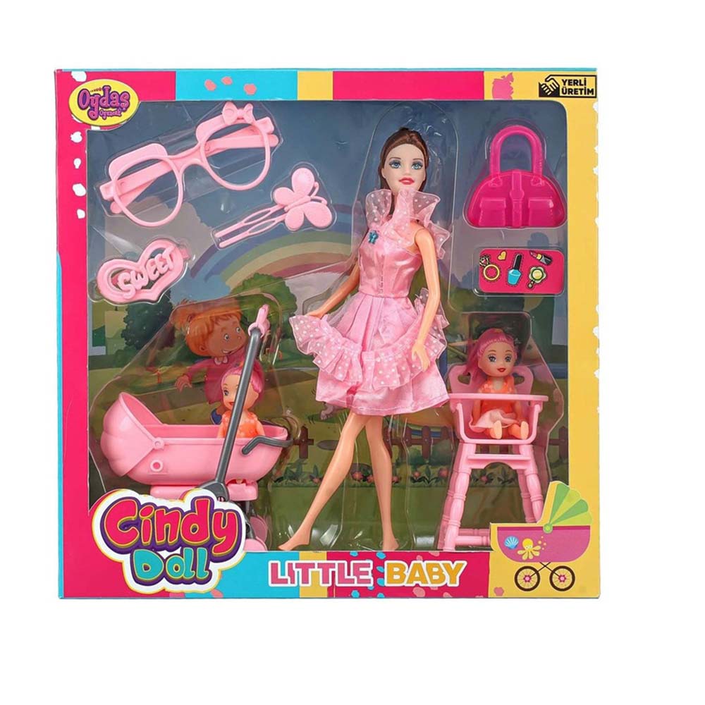 OYDAŞ 02456 CINDY DOLL PUSETLİ MAMA SANDALYELİ BEBEK