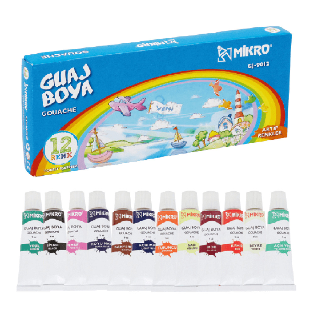 MİKRO GJ-9012 GUAJ BOYA 9ML MİKRO GJ-9012 GUAJ BOYA 9ML